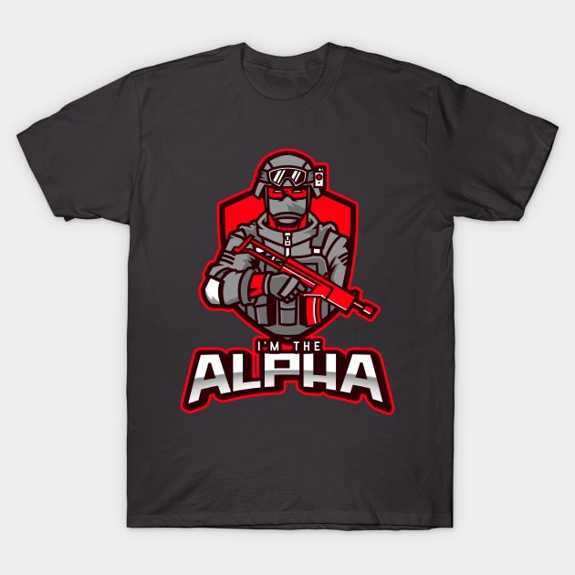 I'm The Alpha (10) T-Shirt by CavemanMedia